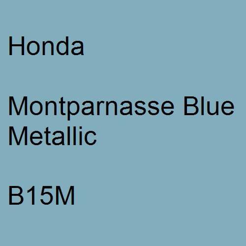 Honda, Montparnasse Blue Metallic, B15M.